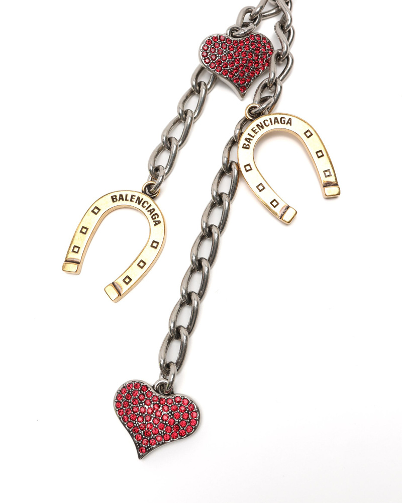 Balenciaga Horseshoe Heart Bag Charm