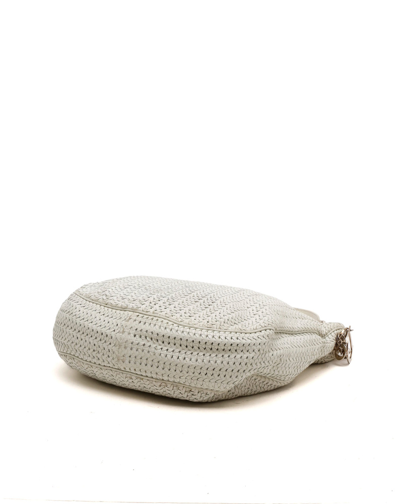 Christian Dior Woven Hobo Bag