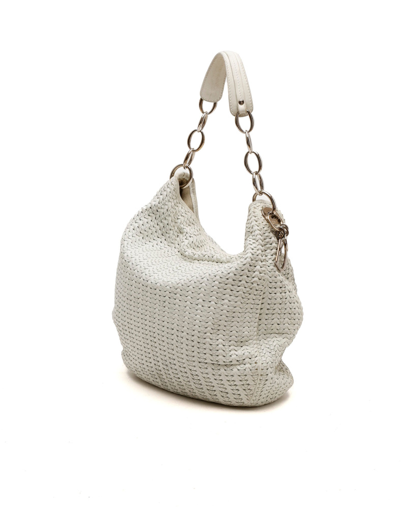Christian Dior Woven Hobo Bag