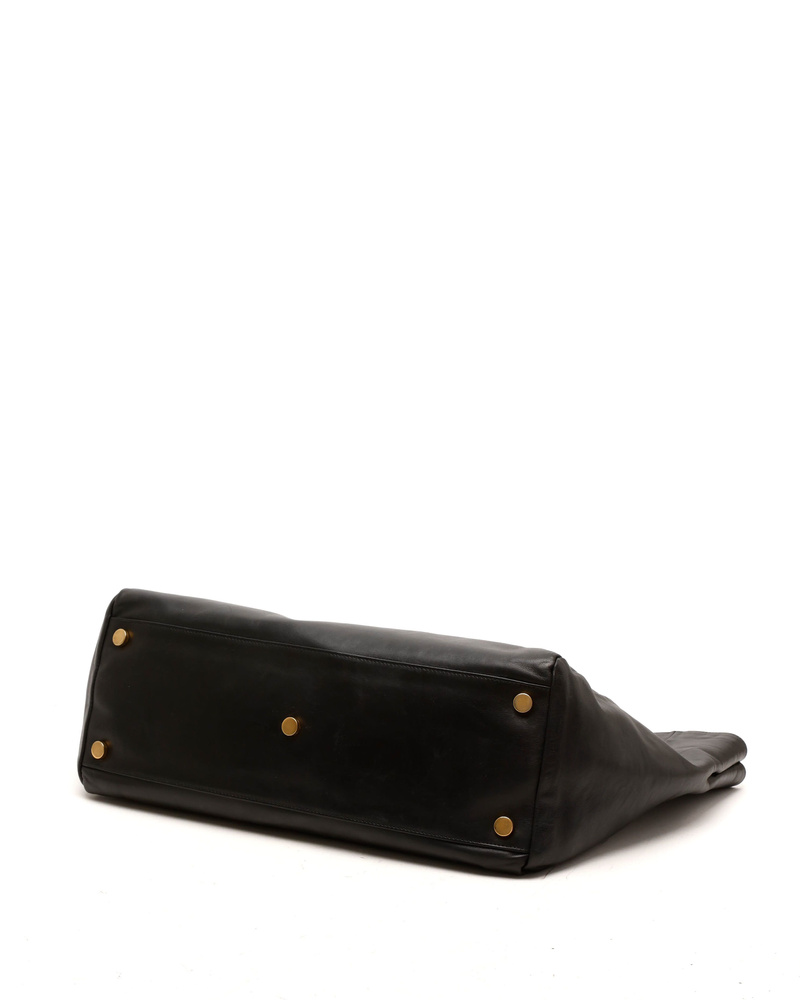 Saint Laurent Reversible Leather Suede Tote Bag