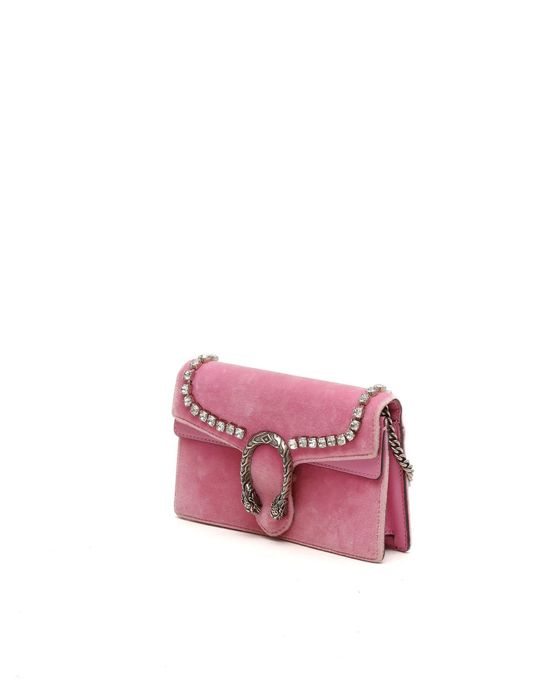 Gucci Super Mini Velvet Dionysus Rhinestone Bag
