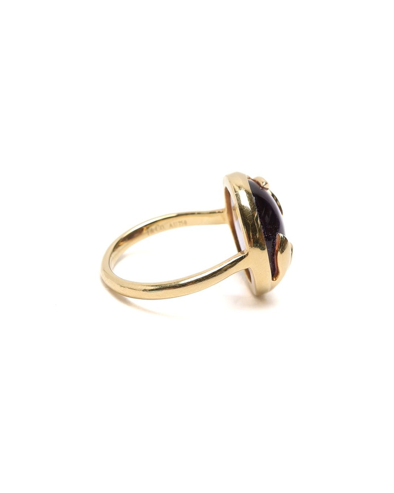 Tiffany & Co Paloma Picasso Olive Leaf Amethyst Ring