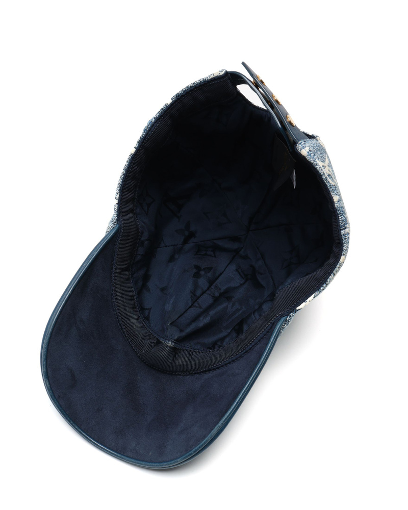 Louis Vuitton Jacquard Denim Cap, Size M