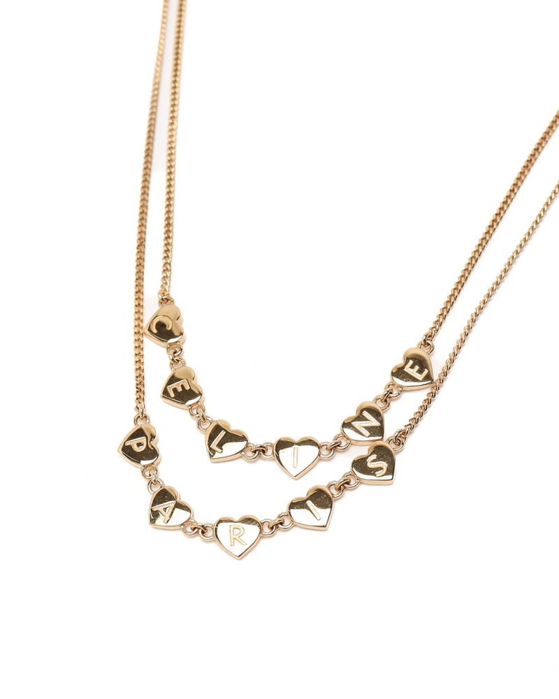 Céline Double Strand Heart Necklace