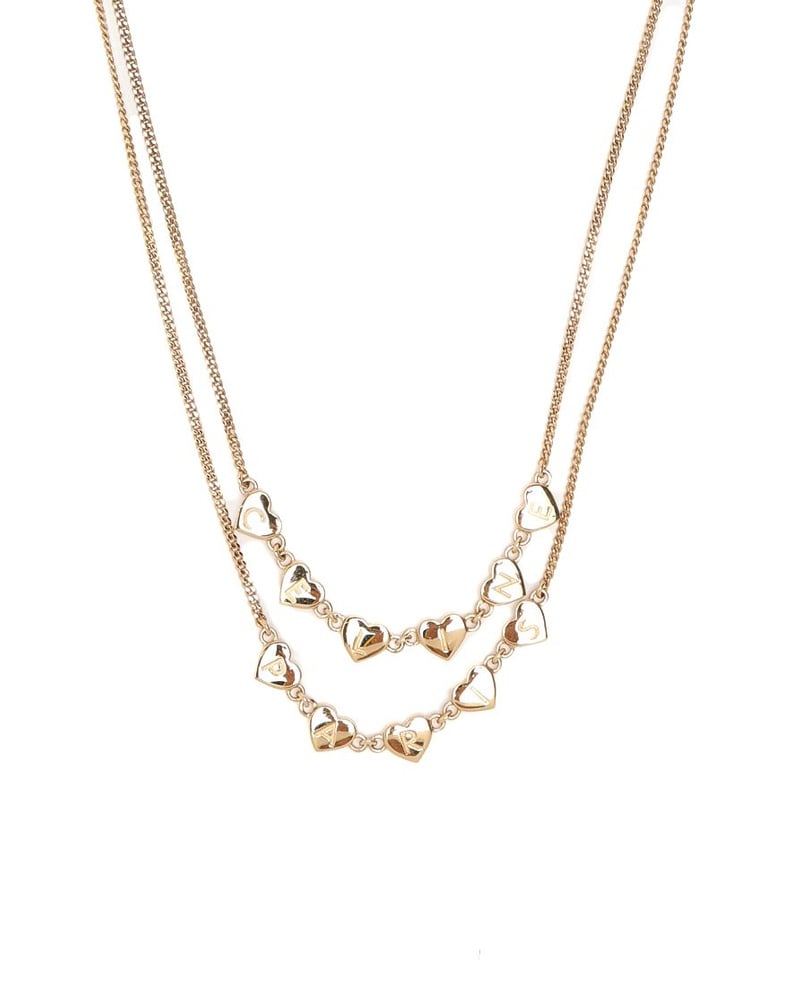 Céline Double Strand Heart Necklace