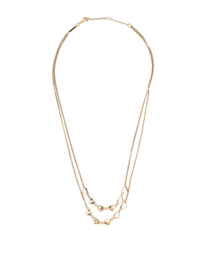 Céline Double Strand Heart Necklace