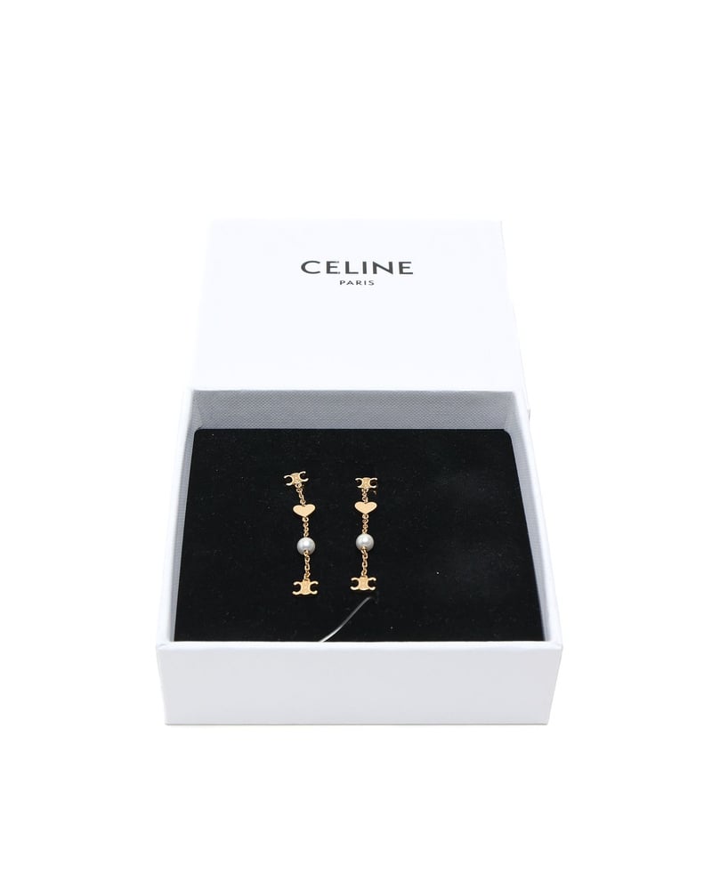 Céline Triomphe Dangling Earrings