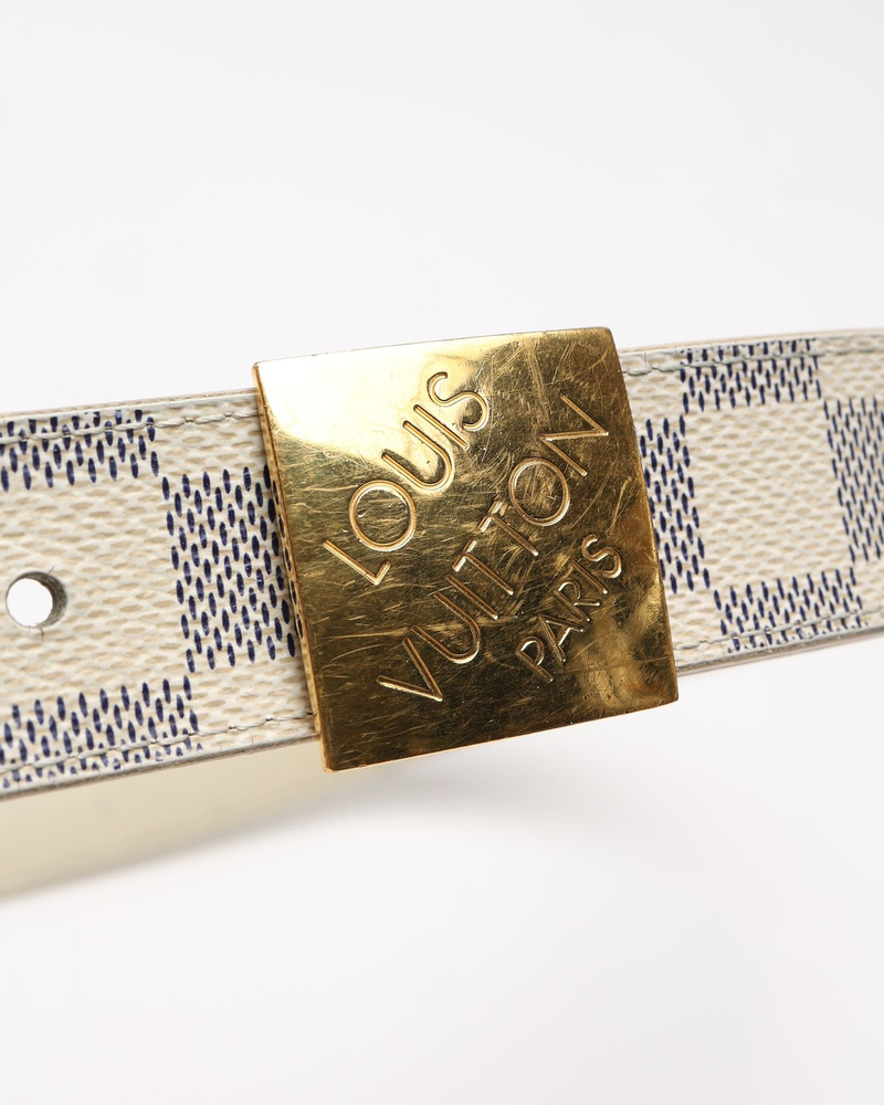 Louis Vuitton Damier Azur Belt, size 85