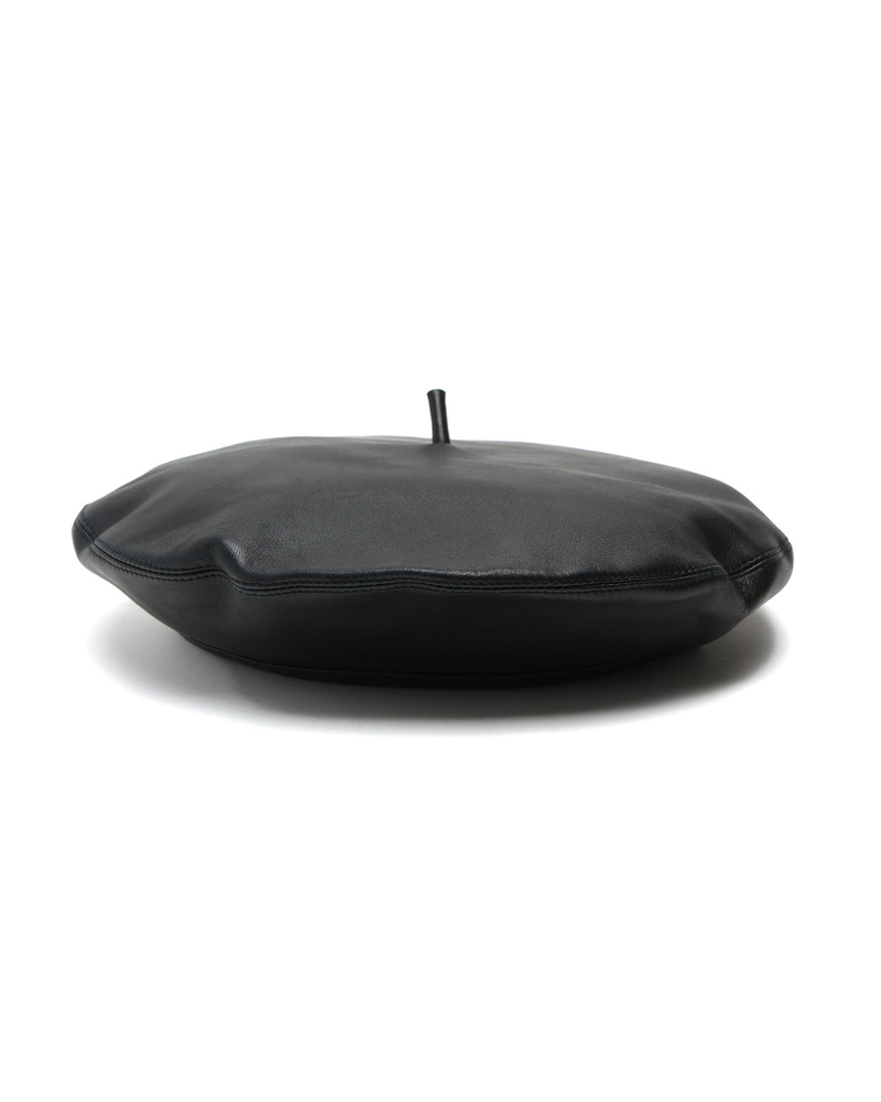 Christian Dior Leather Beret Hat, Size 57