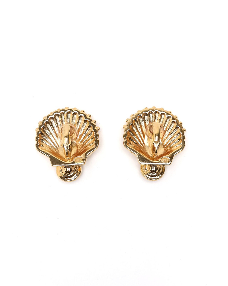 Chanel Coco Mark Classic Rhinestone Clip-on Earrings