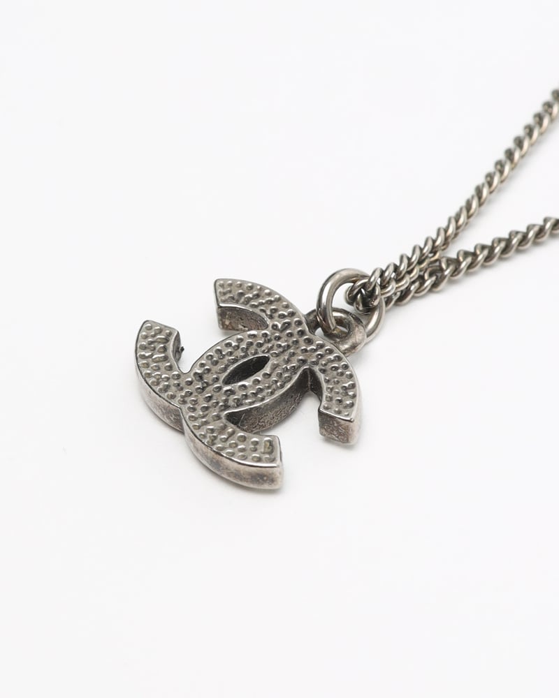 Vintage CHANEL Coco Mark Rhinestone Necklace - A Retro Tale