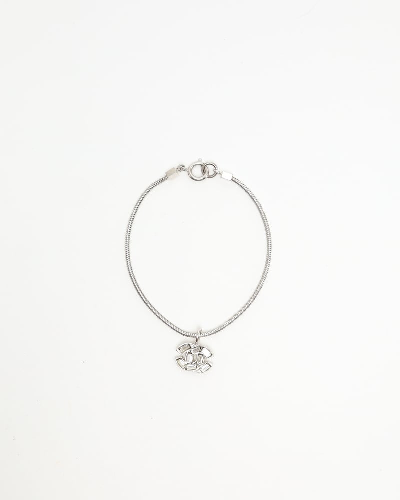 Vintage CHANEL Coco Mark Rhinestone Ring - A Retro Tale