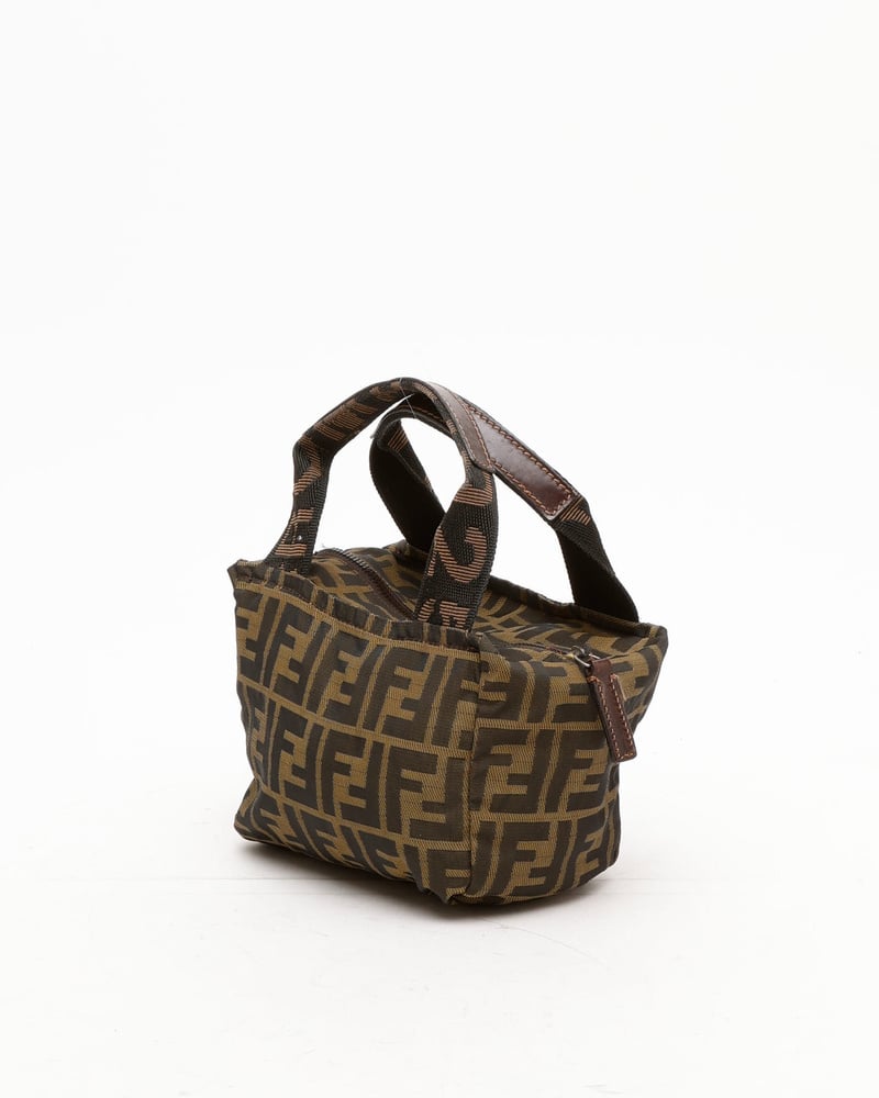 Farfetch Vanity Bag Fendi Vintage Box Bag Fendi Brown Zucca