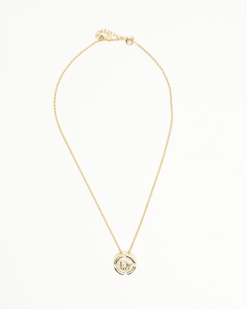 Vintage Christian Dior CD Logo Necklace - A Retro Tale