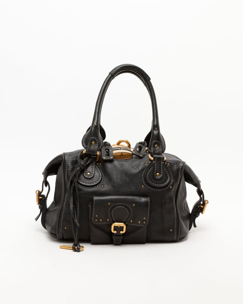 Vintage Chloé Paddington Bags Black black-leather-paddington-chloe
