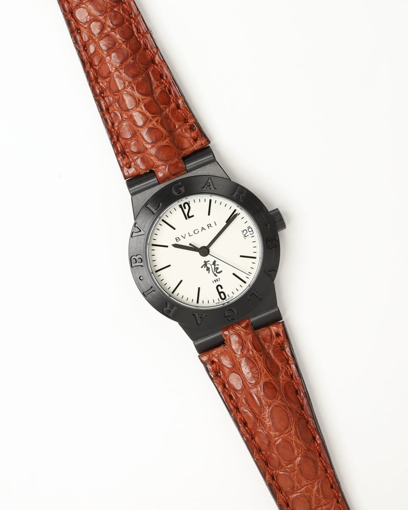 Vintage Bvlgari Diagono Aluminium 38mm Ref AL38TA Watch - A Retro Tale