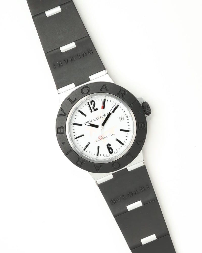 訳あり　ブルガリ BVLGARI ALUMINUM AL38TA Vintage Bvlgari Diagono Aluminium 38mm Ref AL38TA Watch - A Retro Tale