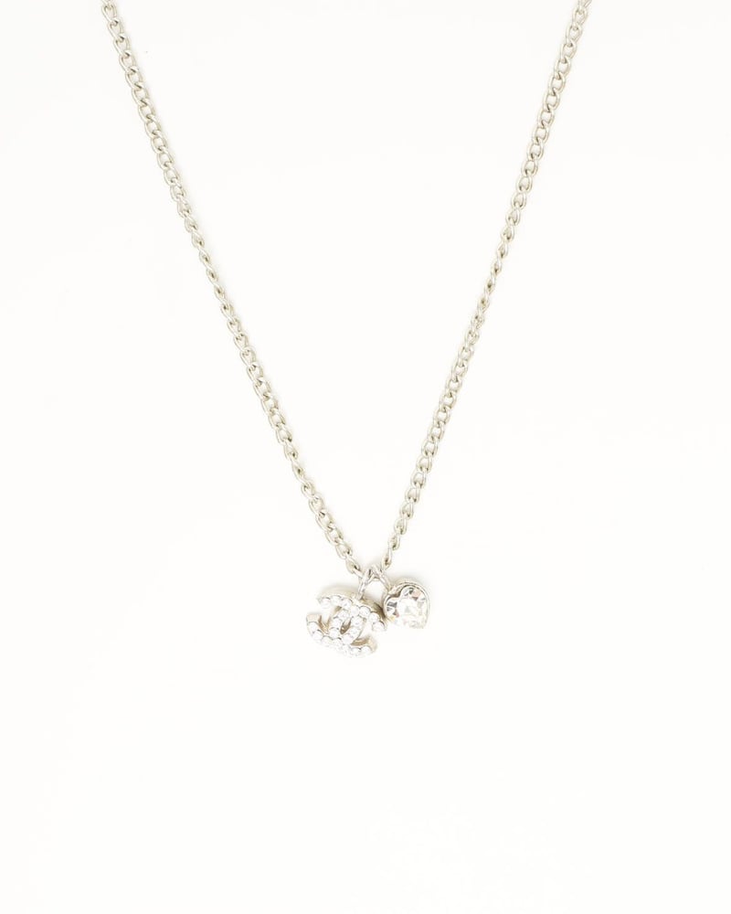 Vintage Chanel Coco Mark Rhinestone Necklace - A Retro Tale