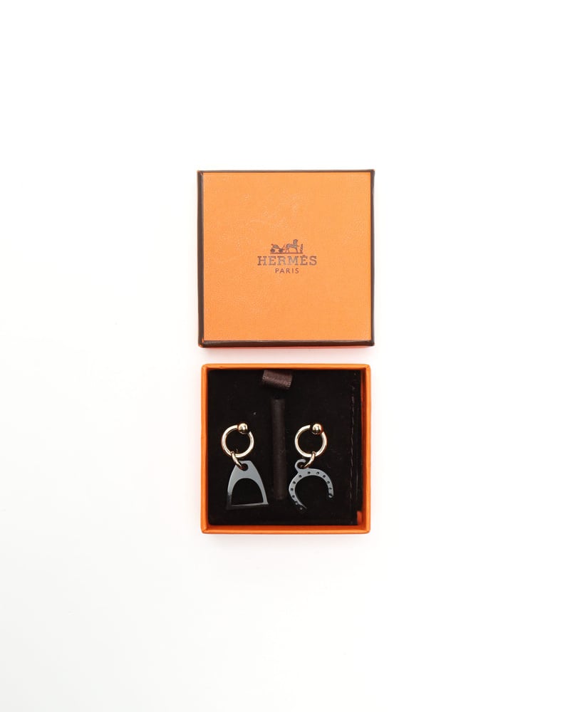 Vintage Hermès Heritage Equestre Etrier Earrings - A Retro Tale