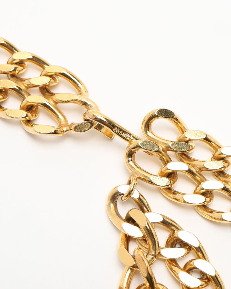 Vintage Chanel Perfume Bottles 3-Row Chain Belt - WZ590679