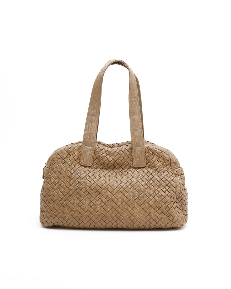 Vintage Bottega Veneta Intrecciato Boston Bag - 847-31528