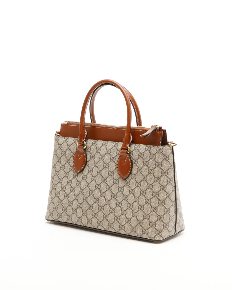 Vintage Gucci Interlocking G Top Handle Bag - SB004536