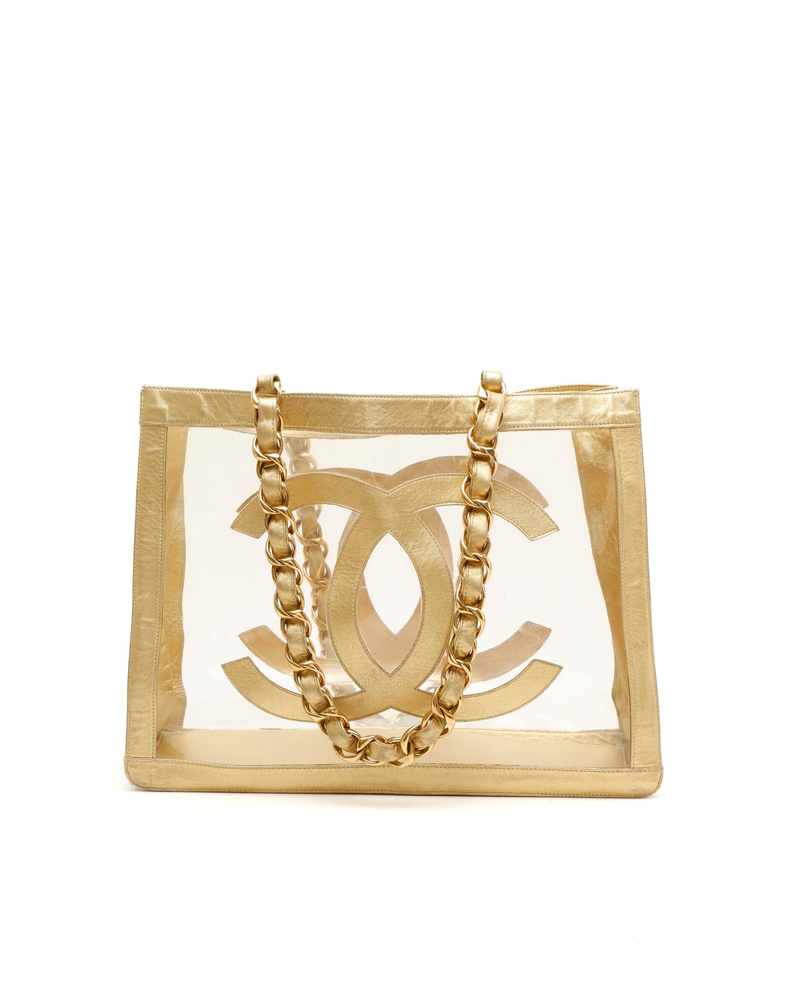 Vintage Chanel CC Naked Coco Mark Chain Tote Bag - 854-19753 - A