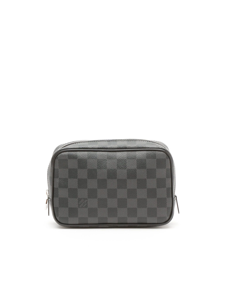 Vintage Louis Vuitton Damier Graphite Trousse Toilette PM Pouch