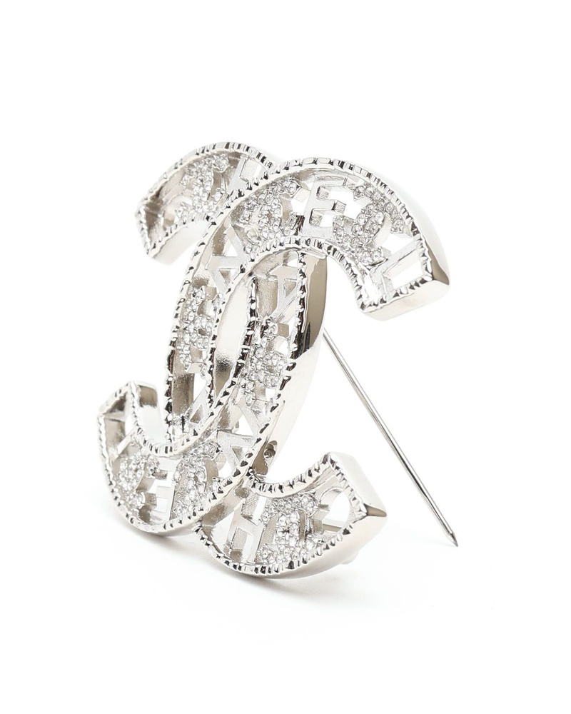 Vintage Chanel Coco Mark Rhinestone Brooch - WZ617036 - A Retro Tale