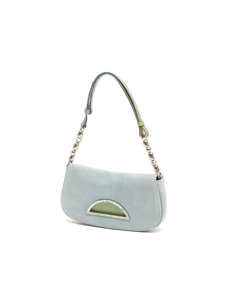 Vintage Christian Dior Pearl Suede Malice Shoulder Bag - 865-31364