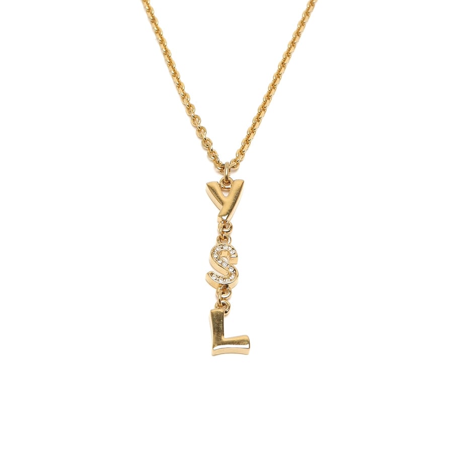 Saint Laurent YSL Rhinestone Necklace