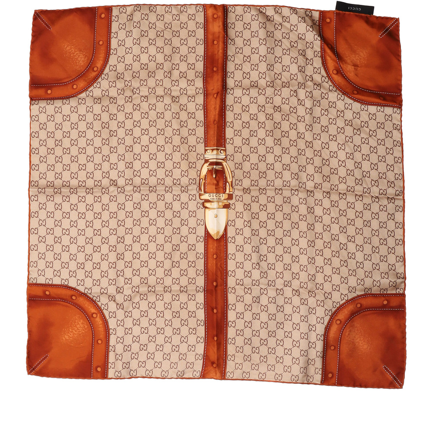 Gucci 70 GG Silk Scarf