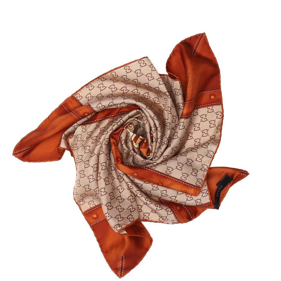 Gucci 70 GG Silk Scarf