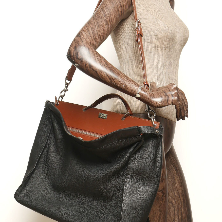 Fendi Large Selleria Peekaboo Top Handle Bag