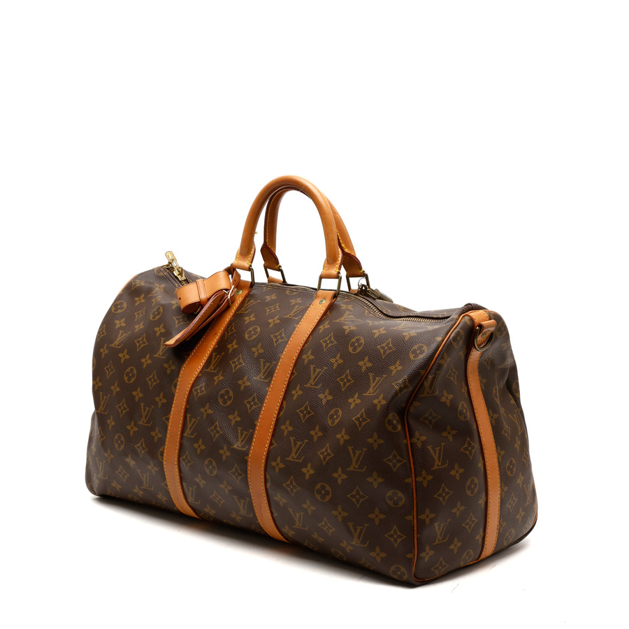 Louis Vuitton Monogram Keepall Bandouliére 50 Weekend Bag