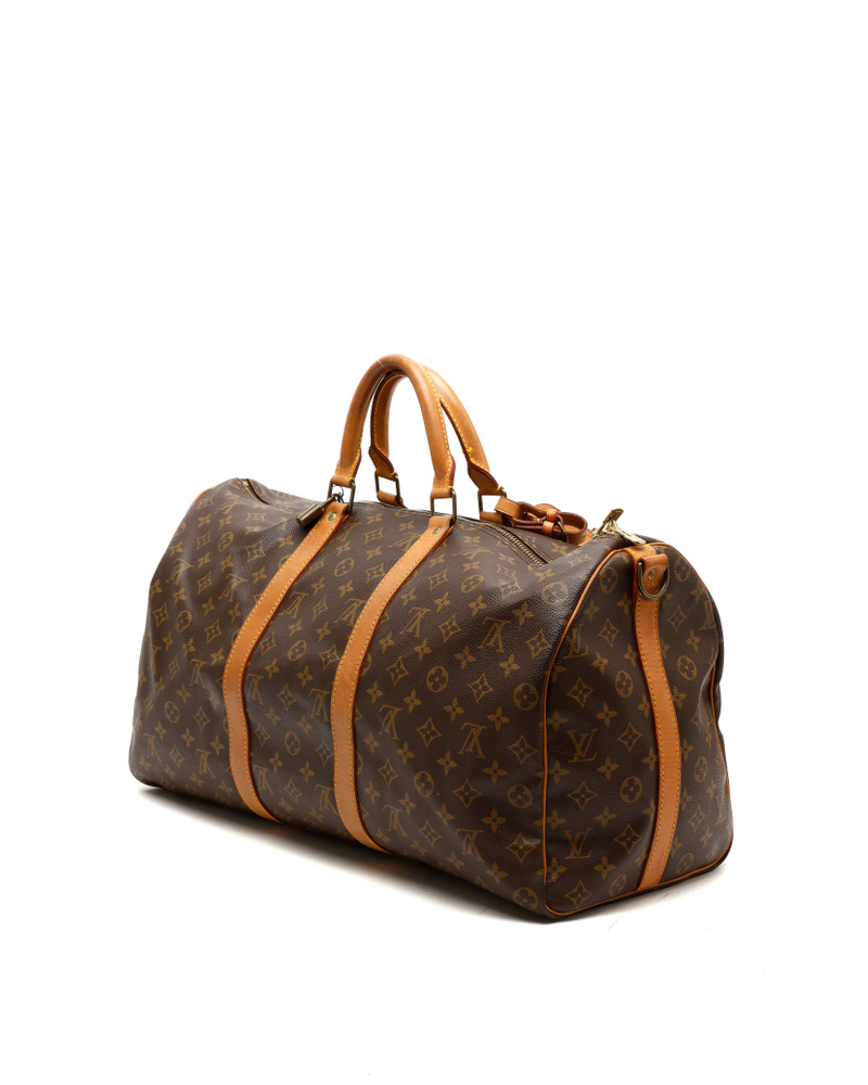 Louis Vuitton Monogram Keepall Bandouliére 50 Weekend Bag