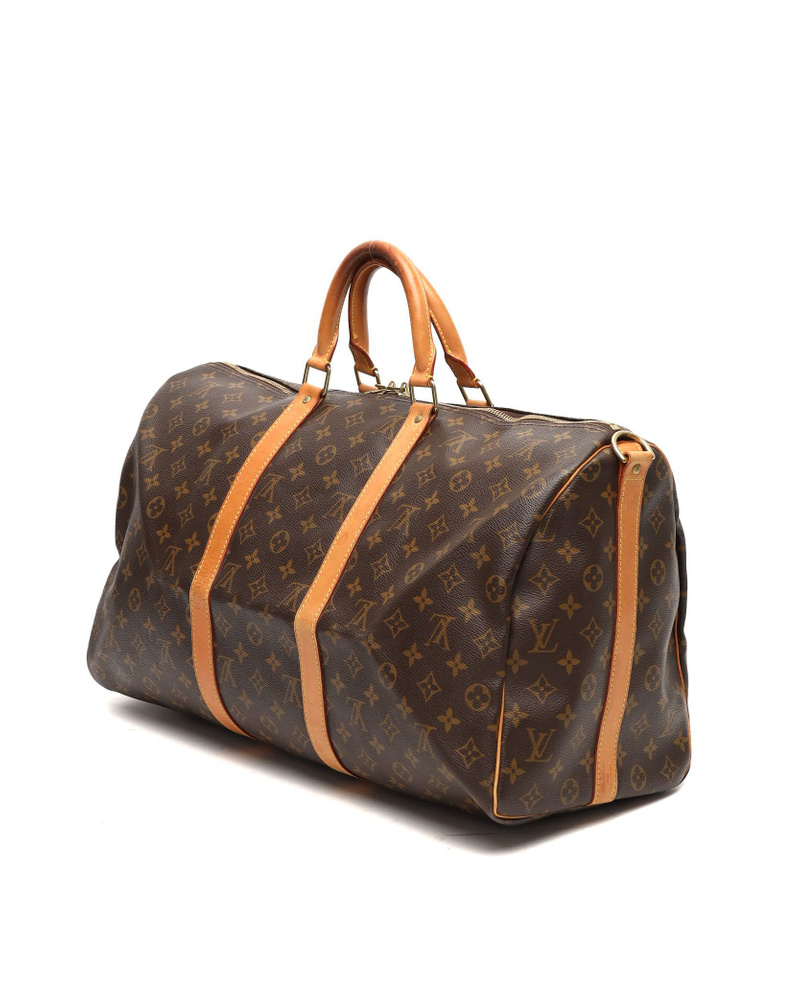 Louis Vuitton Monogram Keepall Bandouliére 50 Weekend Bag