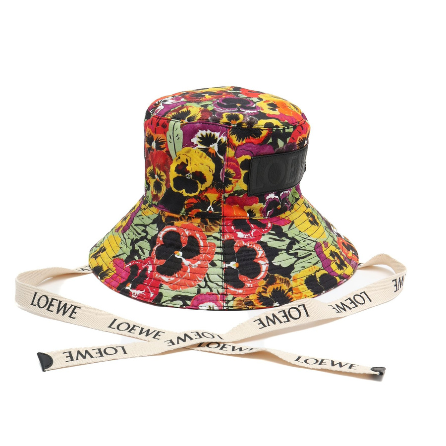 Loewe x Joe Brainard Pansies-Print Bucket Hat