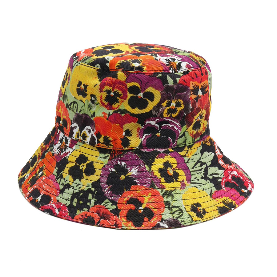 Loewe x Joe Brainard Pansies-Print Bucket Hat