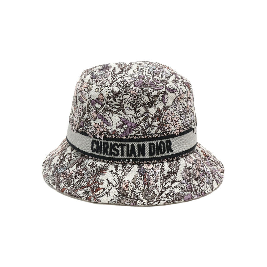 Christian Dior Floral Bucket Hat, Size 58