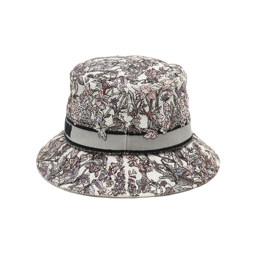 Christian Dior Floral Bucket Hat, Size 58