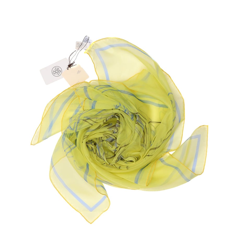 Hermès Hermes Carre 90 Caléche Élastique Silk Scarf