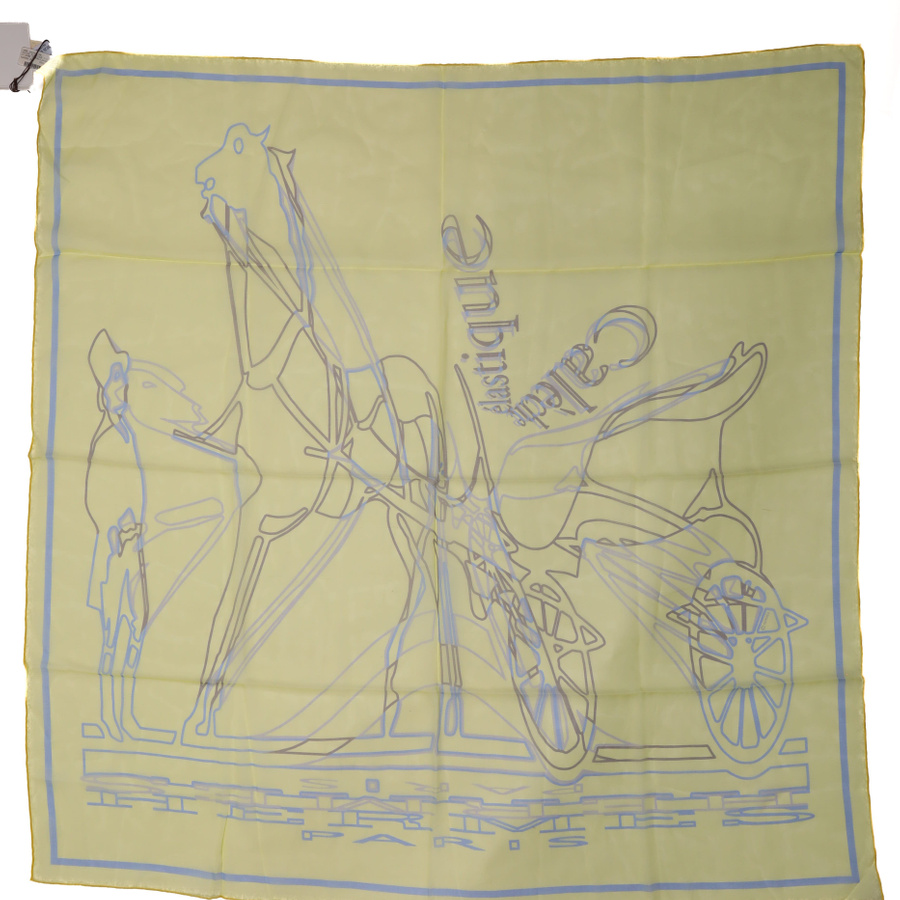 Hermès Hermes Carre 90 Caléche Élastique Silk Scarf