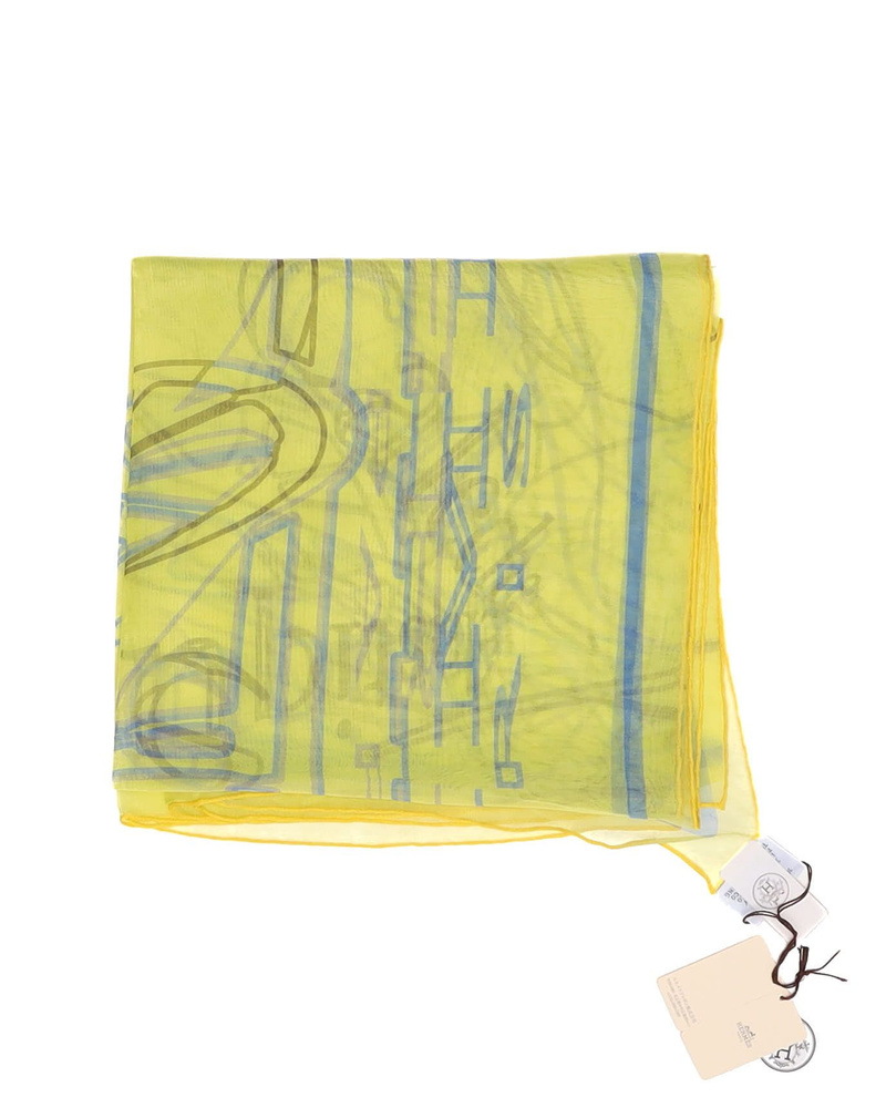 Hermès Hermes Carre 90 Caléche Élastique Silk Scarf