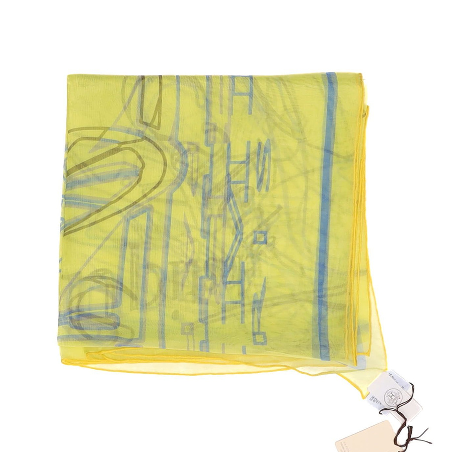 Hermès Hermes Carre 90 Caléche Élastique Silk Scarf