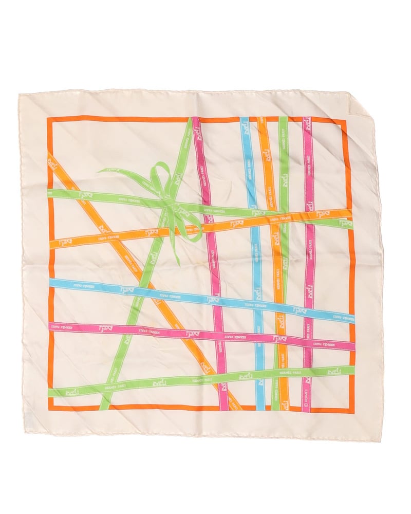 Hermès 42 Bolduc Ribbon Silk Scarf