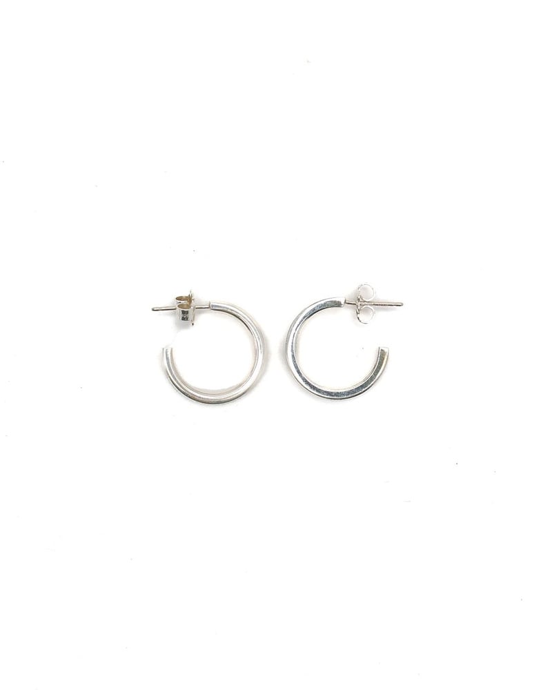 Tiffany & Co 1837 Silver Hoops Earrings