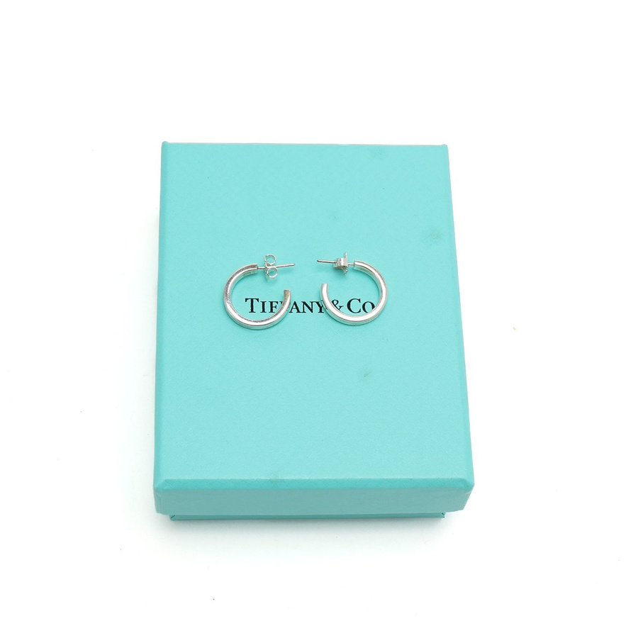 Tiffany & Co 1837 Silver Hoops Earrings