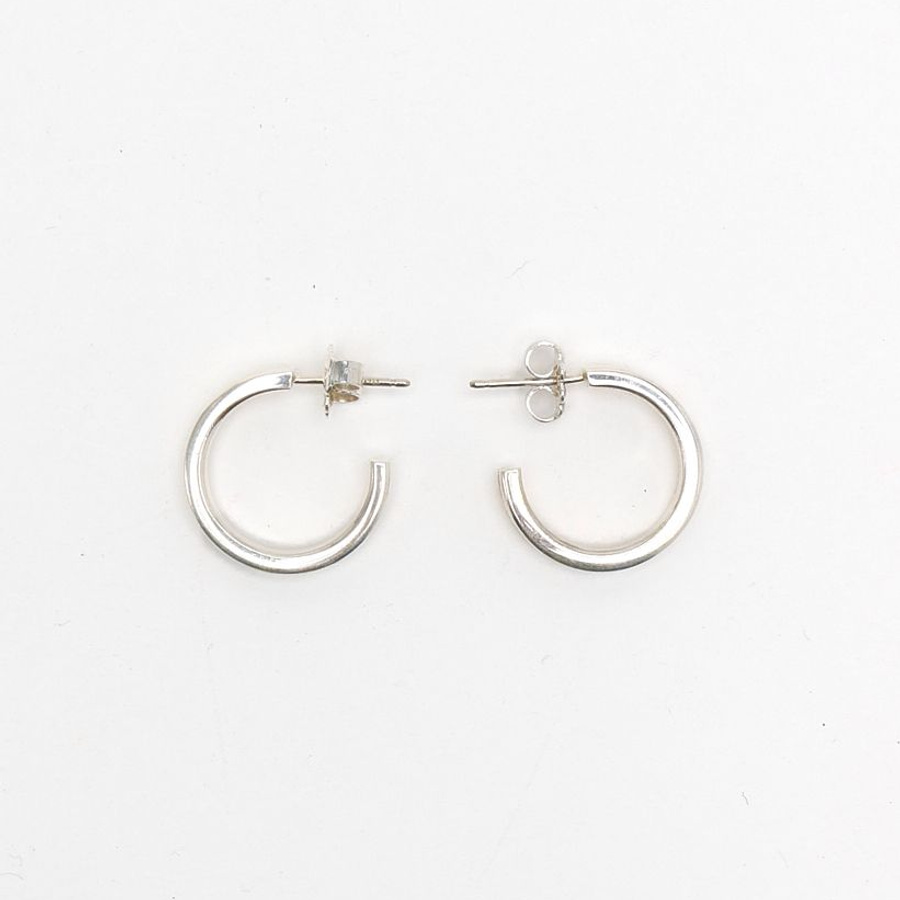 Tiffany & Co 1837 Silver Hoops Earrings