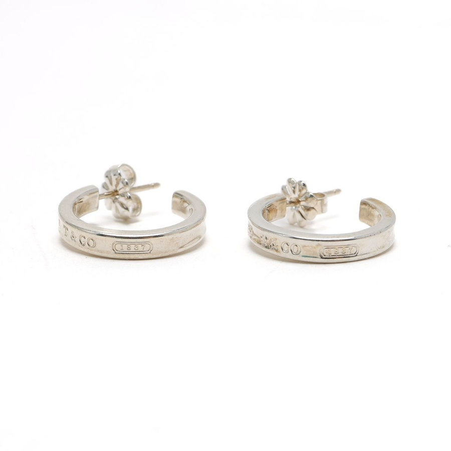 Tiffany & Co 1837 Silver Hoops Earrings
